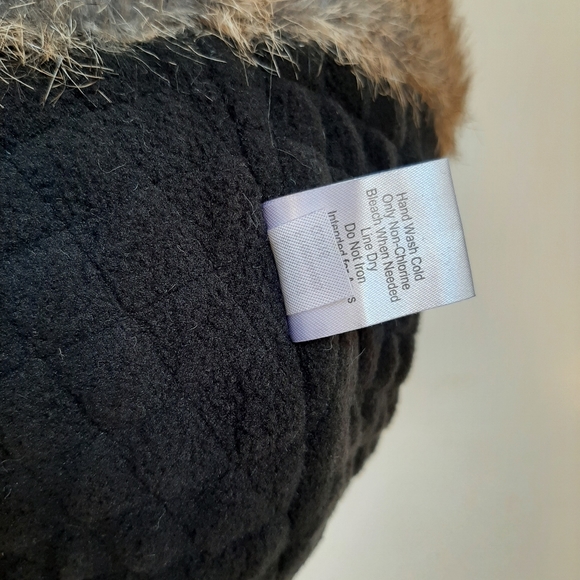 Navy corduroy faux fur bomber hat - Picture 10 of 10